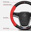 Для Opel OPCline ASTRA CORSA INSIGNIA MOKKA VECTRA GTC Tigra Карбоновое волокно Кожа Чехол на руль автомобиля Противоскользящие аксессуары