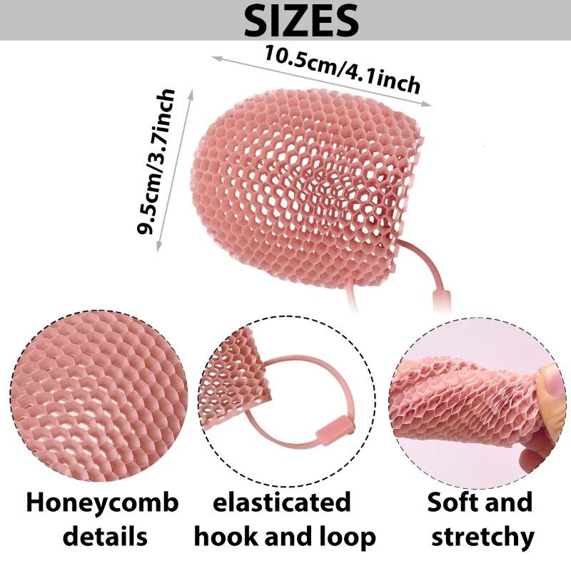Honeycomb Exfoliating Shower Finger Caps Body Scrub Cleansing Bath Mittens Breathable Odorless Skin Care Tool Cleansing Brush