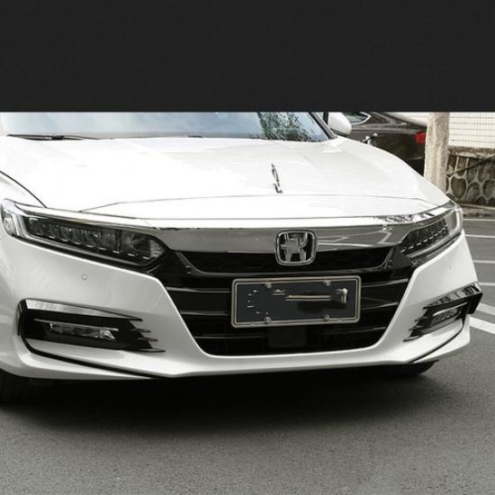 New Front Fog Light Lamp Eyebrow Cover Trims For 2018-20 Honda Accord Black DNN