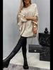 2023 Autumn Women's Cape Raincoat Style Knit Shawl Sweater