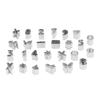 26 шт. маленькие формы для выпечки из нержавеющей стали для шоколадных закусок, торта, хлеба, печенья, формы с рисунком в виде цифры