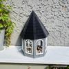 Castle Birds Feeder Weather-proof Multi-functional Outside Metal House Hummingbird Feeding Device Outdoor Garden Yard Decoration