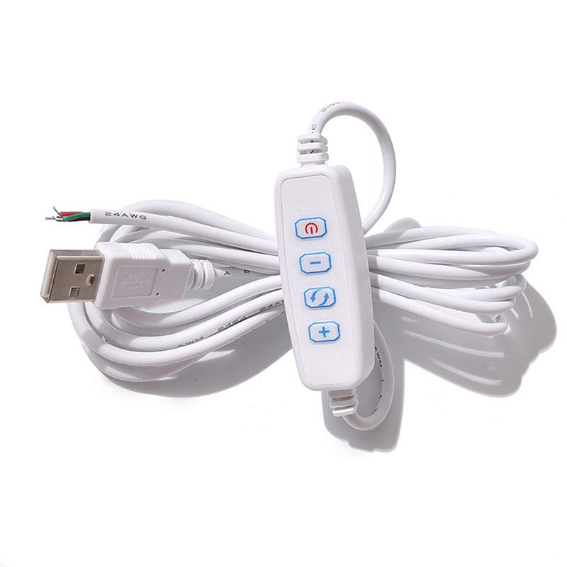 Светодиодный диммер постоянного тока 5 В с USB-портом, адаптер питания с линейным выключателем