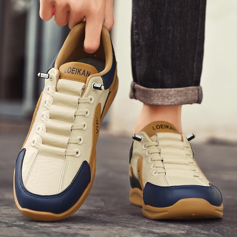 Мужская обувь Весна Новый Большой 48 Импортная Торговля Модный Тренд Отдых Мягкая Подошва Уличный Спортивный Бордовый Обувь