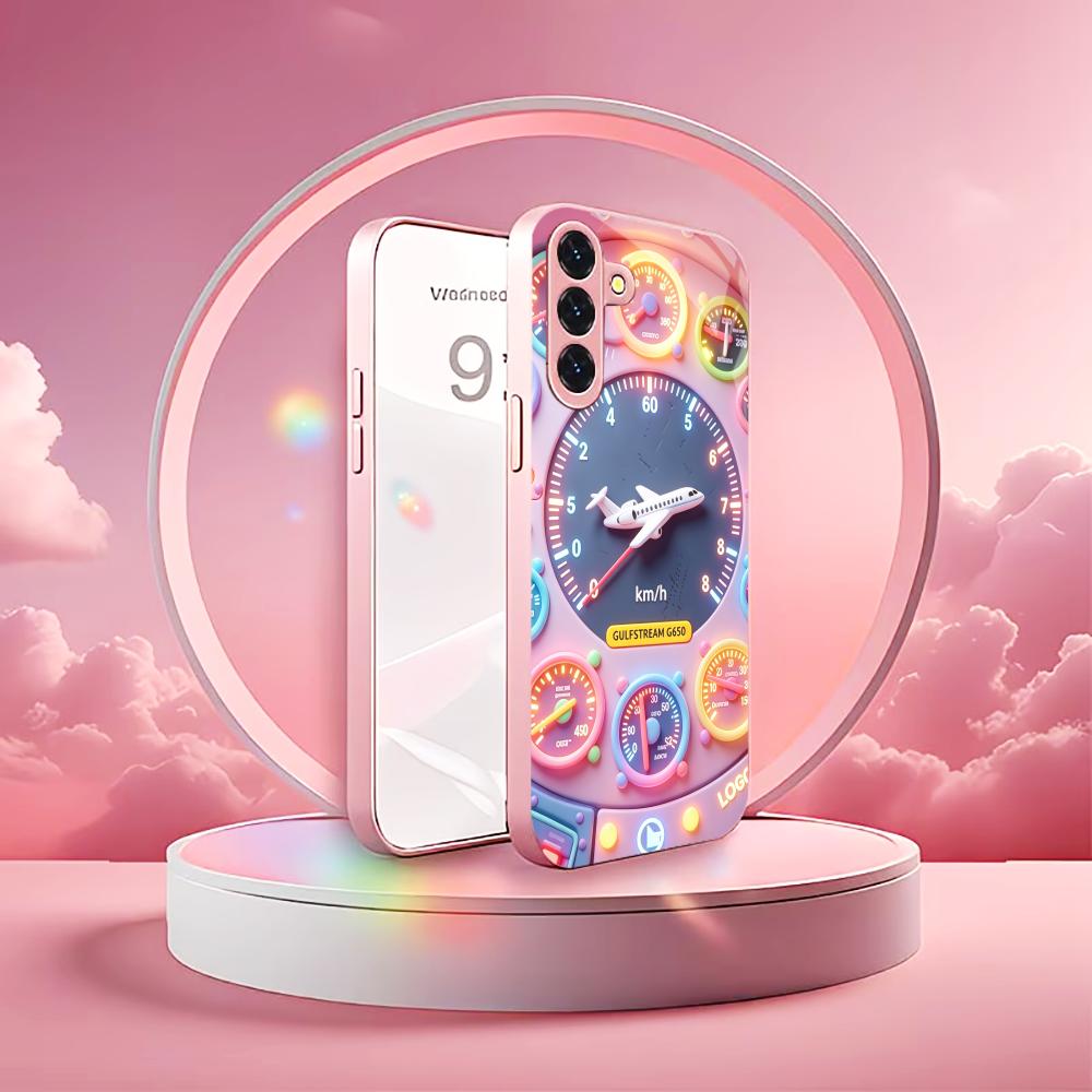Милый Чехол для телефона с изображением самолета и приборов s26 ultra case s25 ultra case стекло для Samsung Galaxy S26 S25 S24 S23 S22 FE Ultra Plus