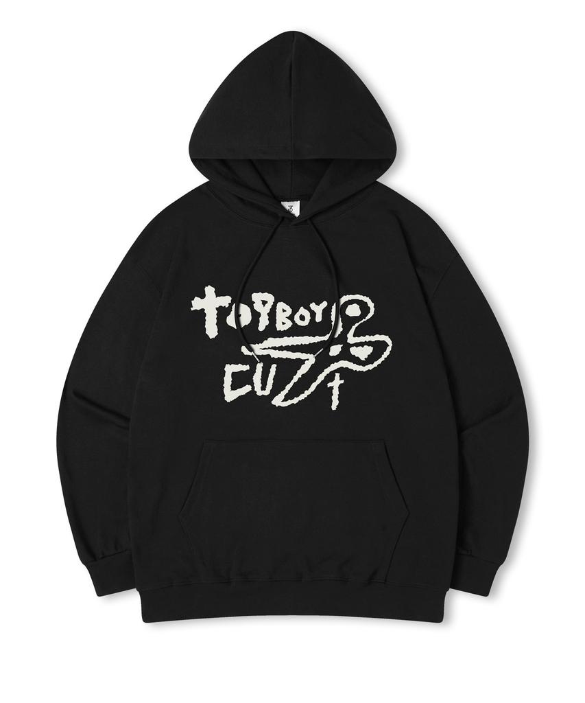 Худи с капюшоном Caesar's Oversized с начесом и принтом