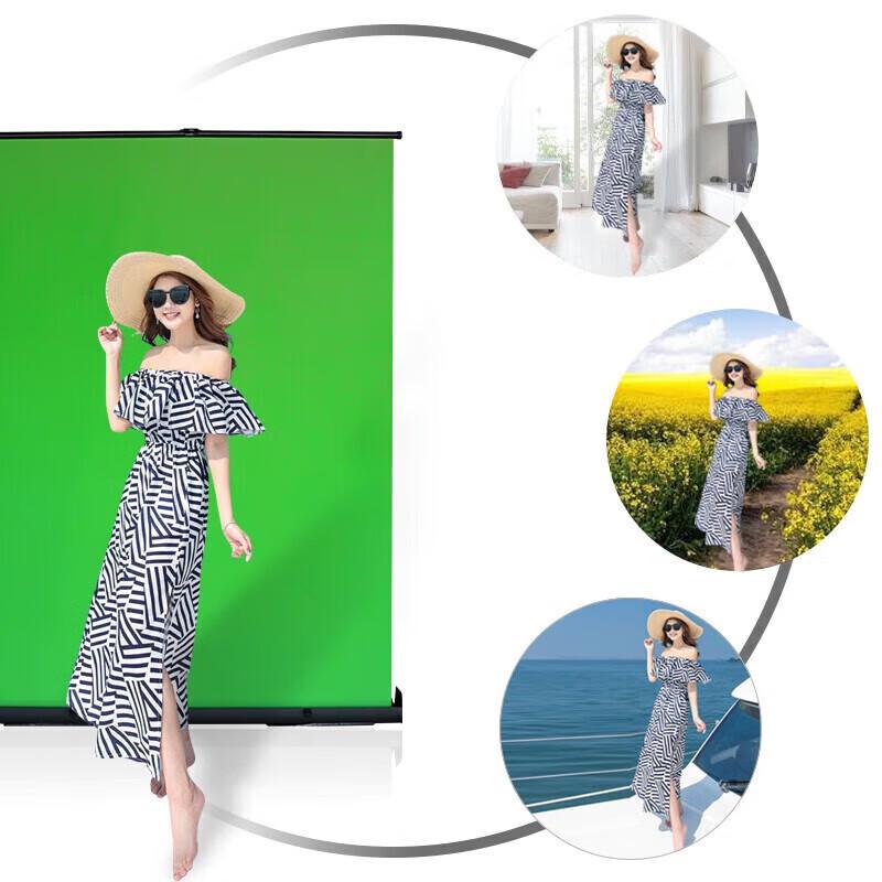 Portable Retractable Green Screen Background