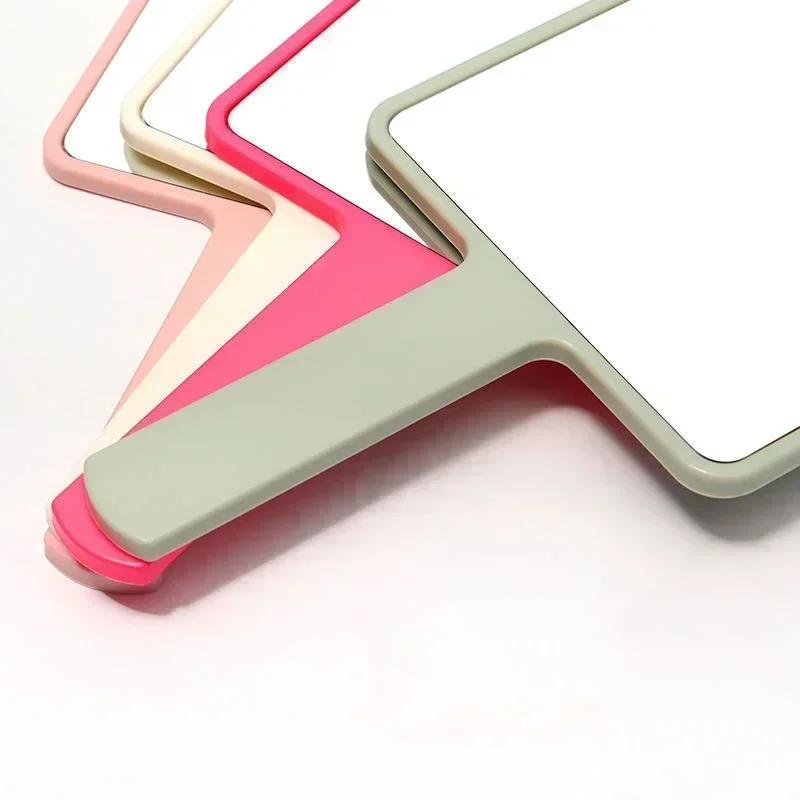 Наращивание ресниц, ручное зеркало для макияжа, квадратное косметическое зеркало с ручкой, ручное зеркало, компактные зеркала для спа-салона