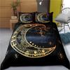 Hamsa Hand Bedding Set Boho Mandala Duvet Cover Set Black Gold Bohemia Bed Set Fatima Hand Bed Linen Lucky Hand Quilt Cover