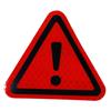 Triangle Exclamation Mark Reflective Warning Sign Car Sticker Night Driving Safety Reflective sticker for Car Anti-Collision