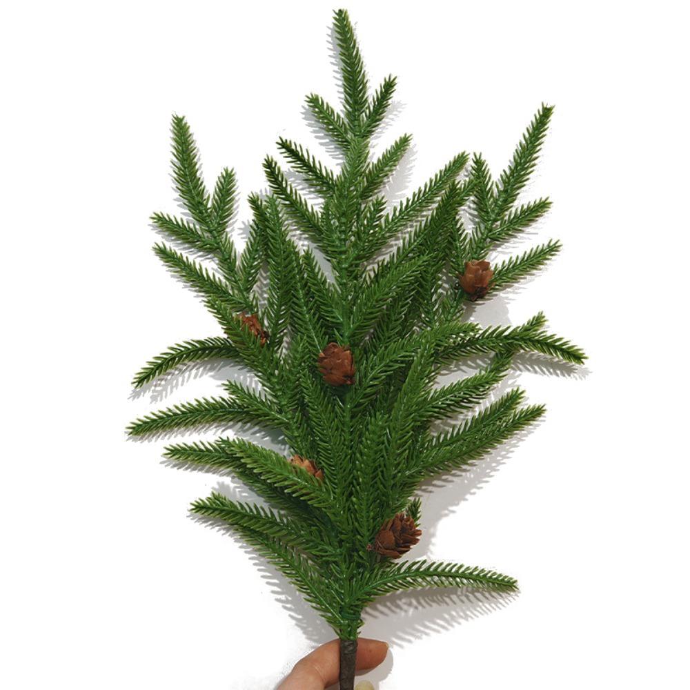 Plastic Fake Pine Cone Green Lifelike Greeney Plant Creative Simulation Pine Needle Gift