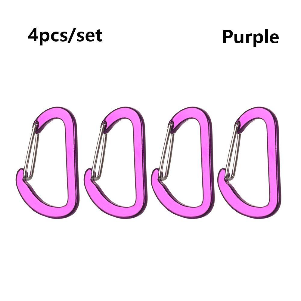 Buckle Hook Aluminum Alloy Climbing Snap Clip Outdoor Camping Keyring D-Ring Keychain Carabiner