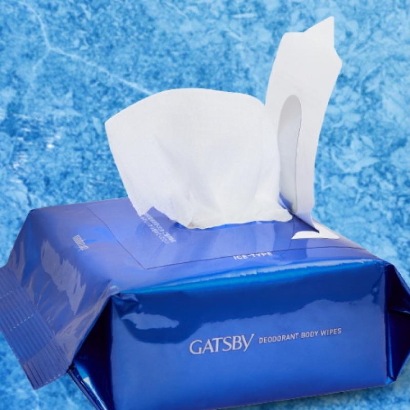 Gatsby [новый] [большая емкость] Дезодорирующая салфетка для душа Gatsby Ice Citrus 30 штук
