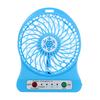 PAM Portable Rechargeable LED Light Fan Air Cooler Mini Desk USB 18650 Battery Fan
