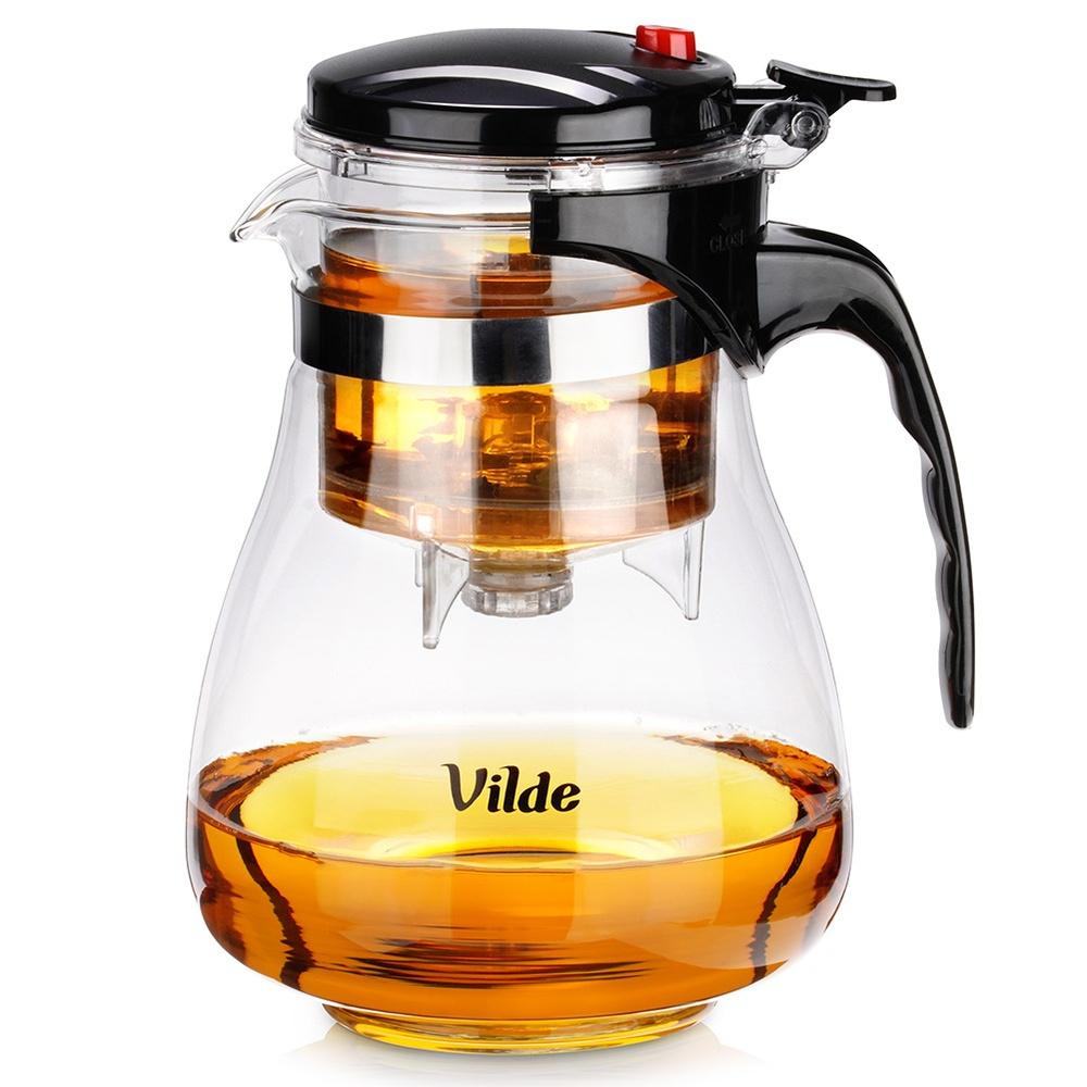 Glass jug with trigger tea infuser 1.65 l