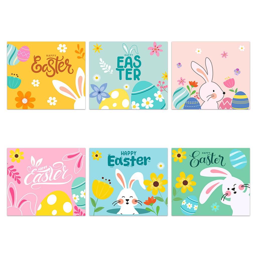 Pack Of 6 Easters Party Water Bottle Labels Party Favors Supplies Bag Sticker Festives Decal Holiday Craft Supplies