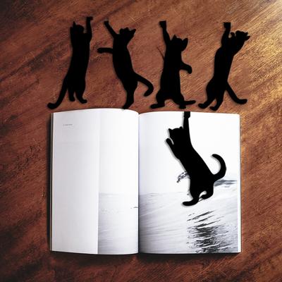 1 шт/5 шт металлическая закладка для книг с изображением кота черная кошка разделитель страниц книги маркеры для страниц с изображением животных аксессуары для чтения для читателей и любителей кошек
