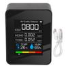 5 In 1 Air Quality Monitor LCD Color Screen CO2 TVOC HCHO Temperature Humidity Multifunctional Air