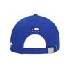 MLB Solid color large label basic cotton baseball cap for men and women Blue F Unpackaged