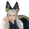 Animal Cosplays Costume Fauxs Furs Wolf Cats Foxes Wolf Fuzzy Tail Ears Headbands Halloween Party Costume Accessories