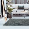 Living Room Rug In Viscose with Silky Effect Dark Grey 120x170