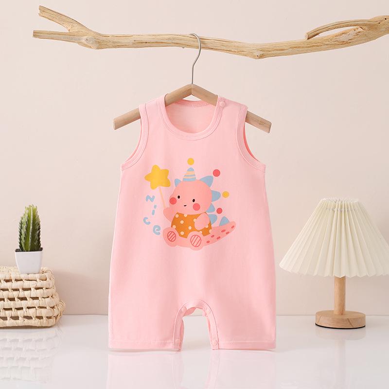 Летний боди-ромпер для младенцев из чистого хлопка