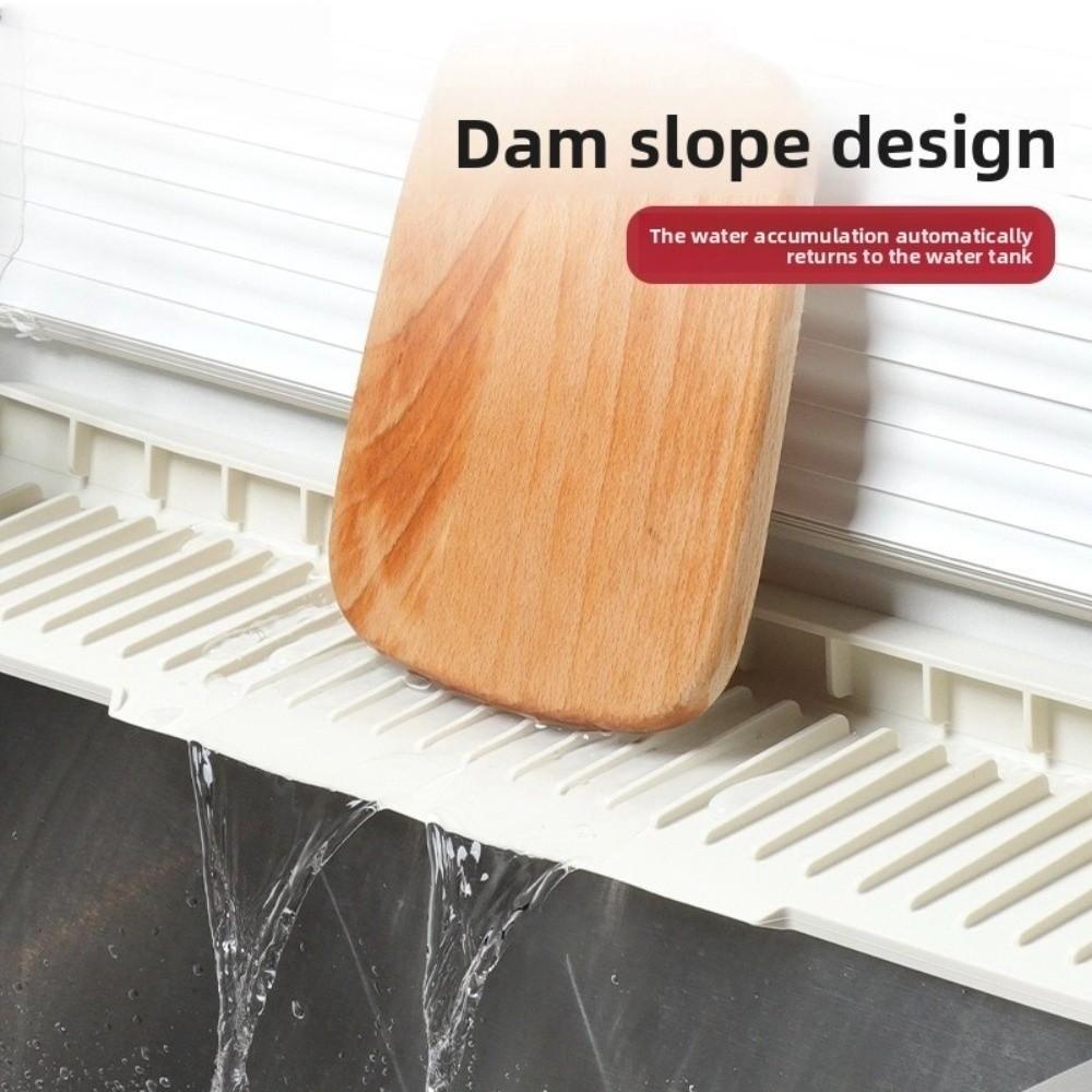 Silicone Faucet Drip Mat Large Size Drain Drying Pads New Water Catcher Mat for Kitchen Sink