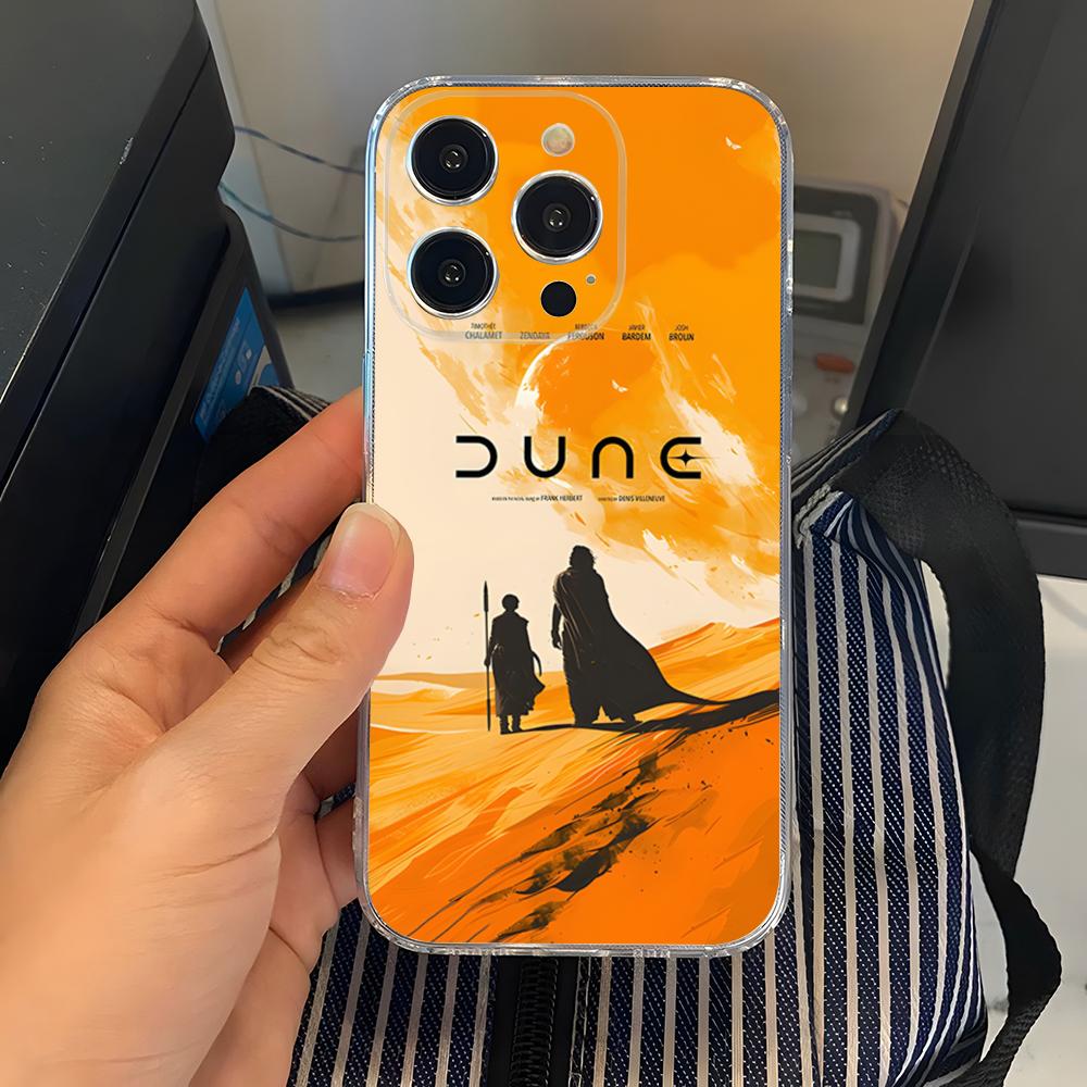 2024 Sci-fi Movie Dune Part 2 Phone Case Transparent For Iphone 15 17 Pro Max 16 14 Pro 11 12 Pro 13 X XR XS SE Back Cover