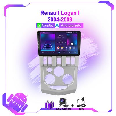 Android Радио для Renault Logan 1 2004-2009 Автомобильный стерео GPS Навигация IPS Сенсорный Мультимедийный Плеер 4G WIFI BT Carplay Головное Устройство