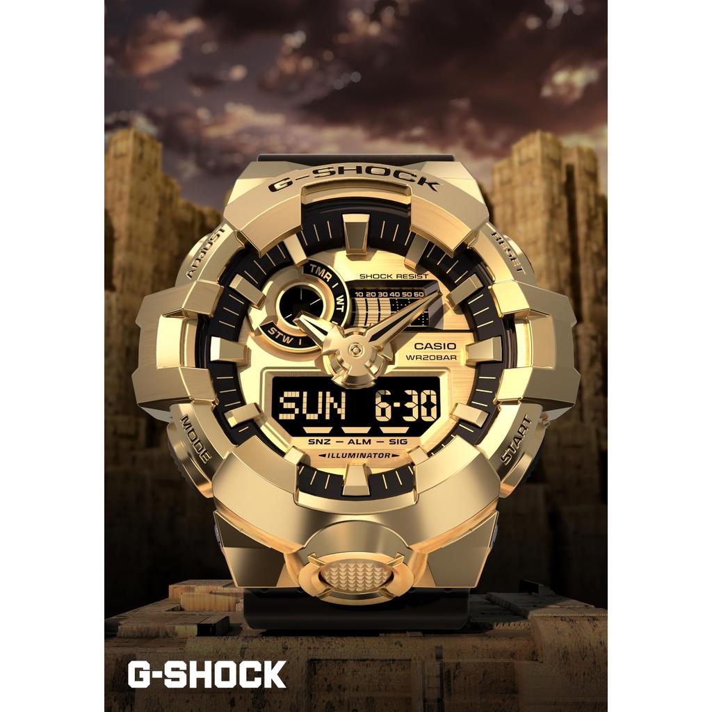 Casio G-Shock Men's Watch GM-700G-9AJF, Metal Covered, Biomass Plastic, Black, Authentic Japan Model