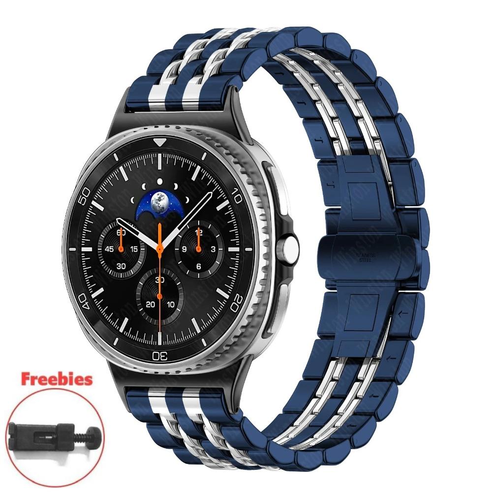 Для Samsung Galaxy Watch 8 40/44 мм 8 Classic 46 мм Металлический браслет для Galaxy Watch Ultra 2024/2025 47 мм Ремешок из нержавеющей стали