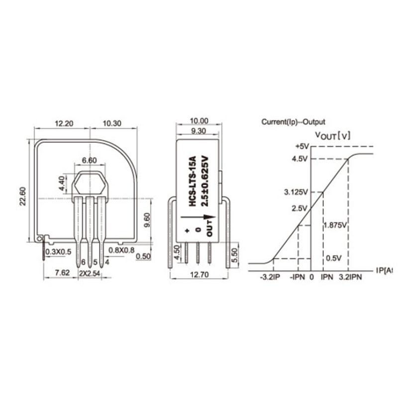 6A 15A 25A 50A Hall Current Sensor LTS06NP TBC06DS5 Holzer Closed Loop Current Sensor HCS-LTS06A