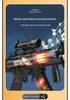 Black Tech Spray Vibration Toy Gun for Kids 8-12: Multitone Submachine Gun