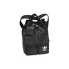 adidas Оригинальный рюкзак-ведро Adidas с логотипом Trefoil и полосками, на шнурке, полиэстер, унисекс, черный HD7022