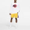 Nike NBA Icon Edition Team Limited Летние дышащие баскетбольные шорты со средней посадкой SW Fan Version Мужские брюки желтые AJ5617-728