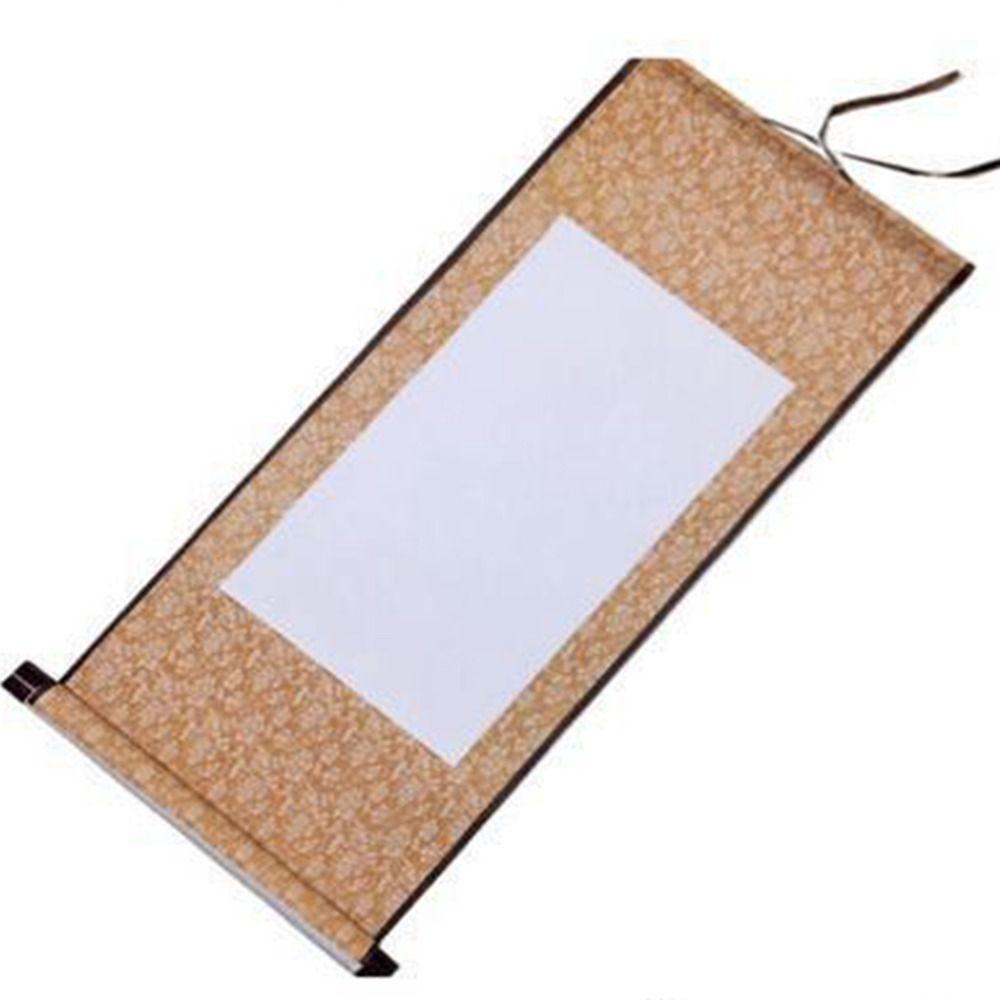 Gifts Rice paper Calligraphy Mounting Blank Hanging Scroll Painting Scroll Drawing Canvas Scrolls