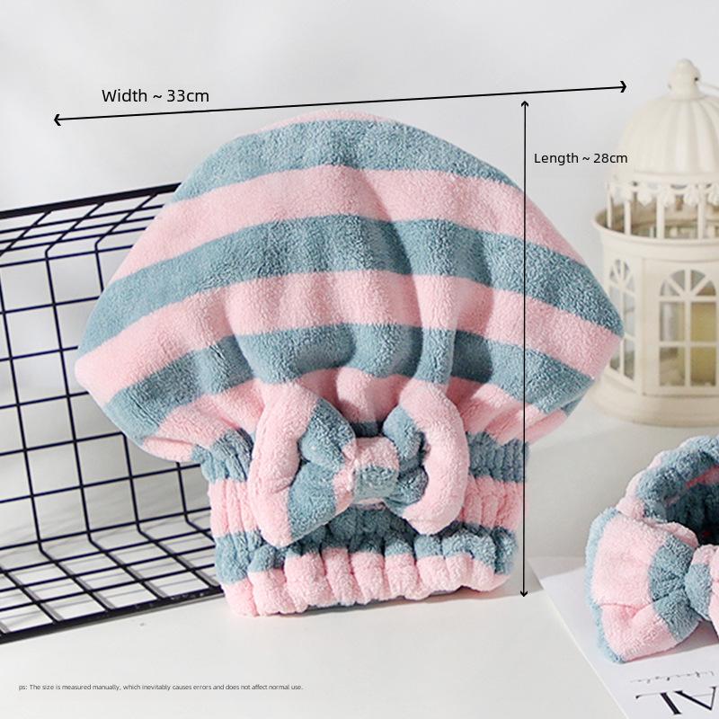 Princess Super Absorbent Quick-Dry Hair Towel Cap for Women