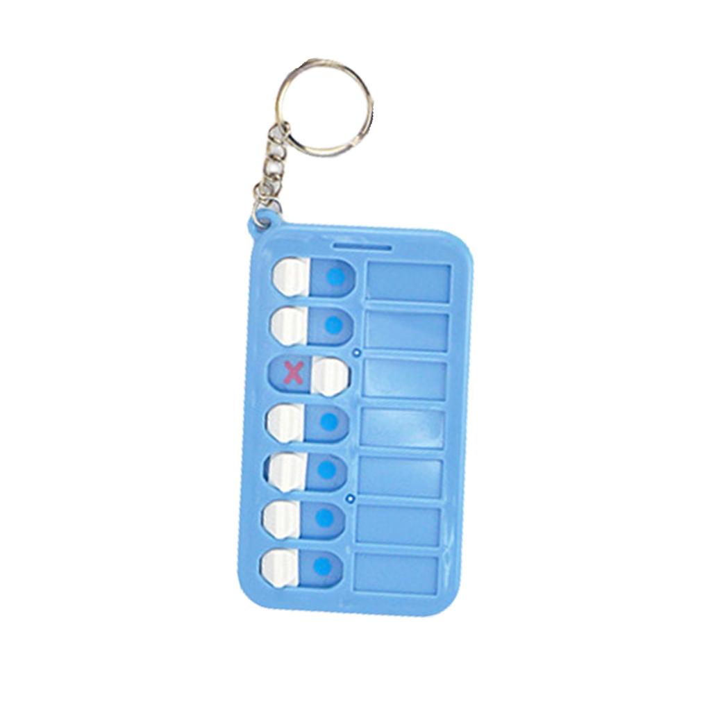 Ежедневник Брелок Портативная Таблица дел Брелки Кольца для ключей от машины Брелки для ежедневного расписания и задач для детей
