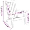 VidaXL Chaises de jardin Adirondack lot de 2 marron clair PP 364168
