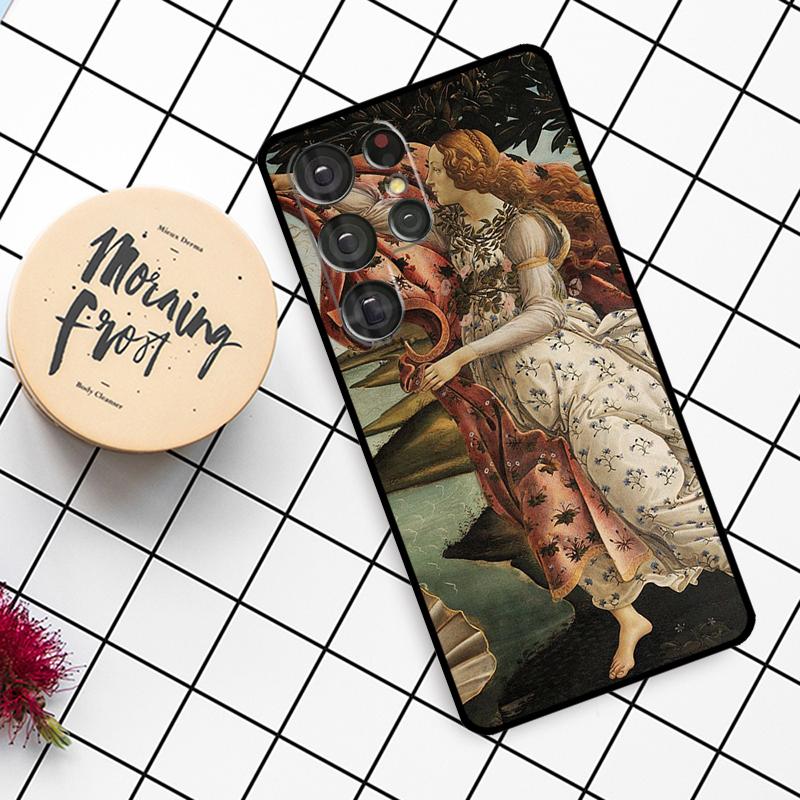 Art Paintings The Birth Of Venus Case For Samsung Galaxy S23 S21 S22 Ultra S8 S9 S10 Note 10 Plus Note 20 Ultra S20 FE Cover
