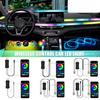 Car Colorful Ambient Light with Wireless App/RF Remote Control LED Interior Lighting Kit for Car Truck SUV RV Boat Home Bedroom Party Decor