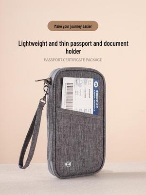 Противокражный держатель для RFID-карт и кошелек для монет - Дорожный органайзер для паспорта большой вместимости
