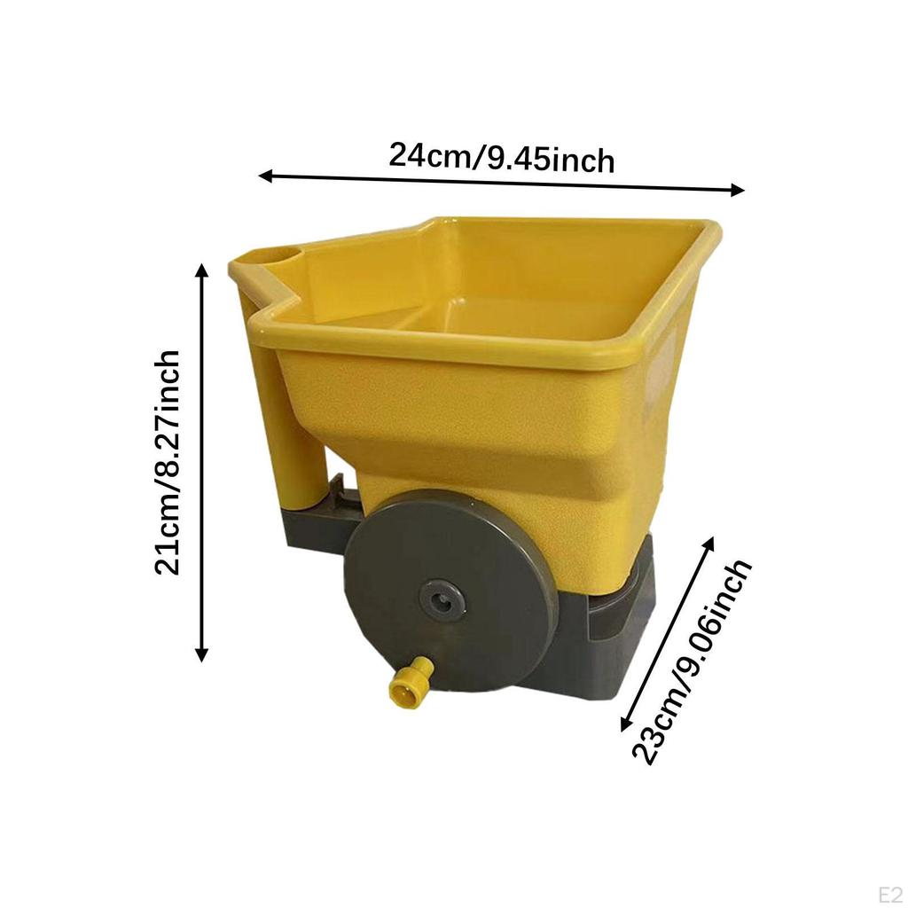 Handheld Spreader Dispenser Large Capacity Supplies DIY Crank Handle Planter Tool Adjustable for