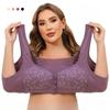 Middle-aged and Elderly Underwear Ladies Shaping Cup Front Buckle Printing Without Steel Ring Wide Straps Undershirt Type Large Size Comfortable Bra