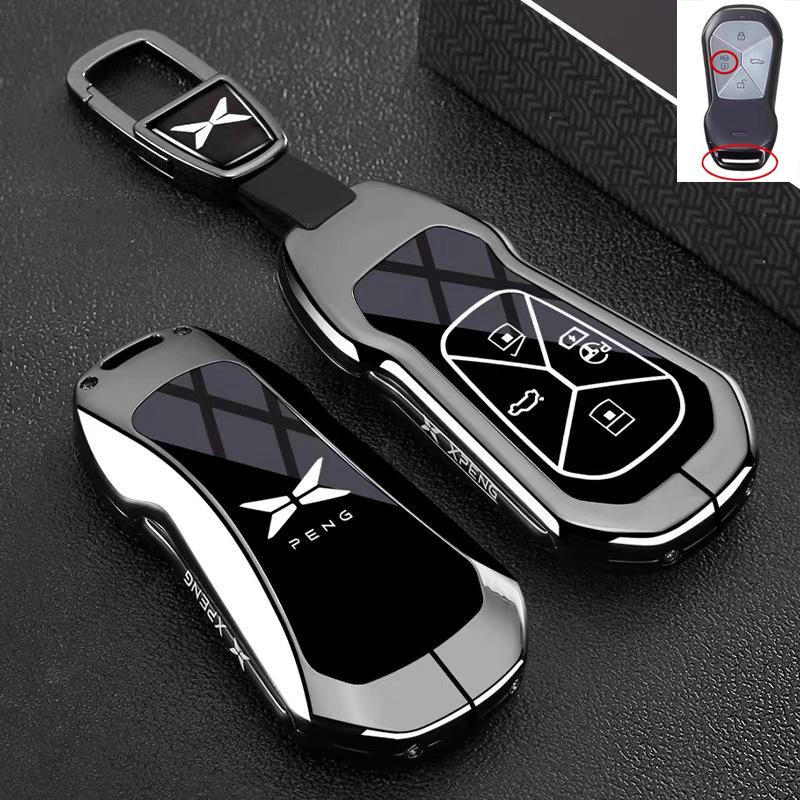 Premium Zinc Alloy Key Cover Case for XPENG G9/G6/G7/P5/P7+/G3i/MONA M03 (2025) - Protective Key Fob Shell Keybag Keychain