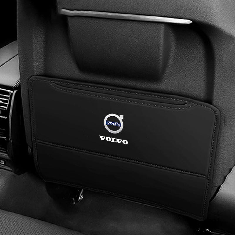 Для Volvo V60 V40 XC90 S60 XC60 V50 V70 S90 XC40 S80 V90 EX30 Защитный коврик от пинков на спинку сиденья автомобиля из ПУ-кожи, предотвращающий загрязнение