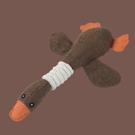Игрушки для домашних животных Звуковая игрушка, устойчивая к укусам, с удлиненной шеей, для снятия тревожности, для стачивания зубов, для маленьких собак и щенков