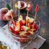 100Pcs/set Disposable Christmas Fruit Sticks Bamboo Skewer Fork Christmas Toothpicks  Dessert