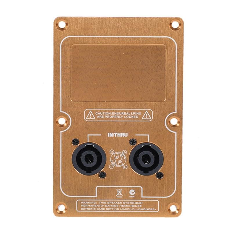 Алюминиевый сплав Задняя панель подключения проводов динамика Панель соединения динамиков для сценических звуковых систем и корпусов сабвуферов