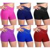 Kids Girls Sparkling Rhinestones V-Front Elastic Waistband Shorts for Figure Skating Dance Gymnastics Acrobatics Performance